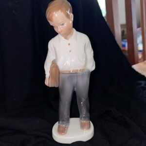 Boy Briefcase " From Lyngby Copenhagen Denmark Hand Painted